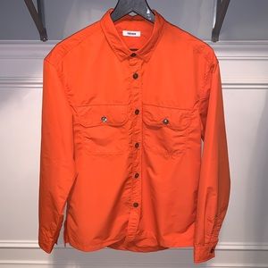 Tres Bien nylon orange shirt jacket men’s 46